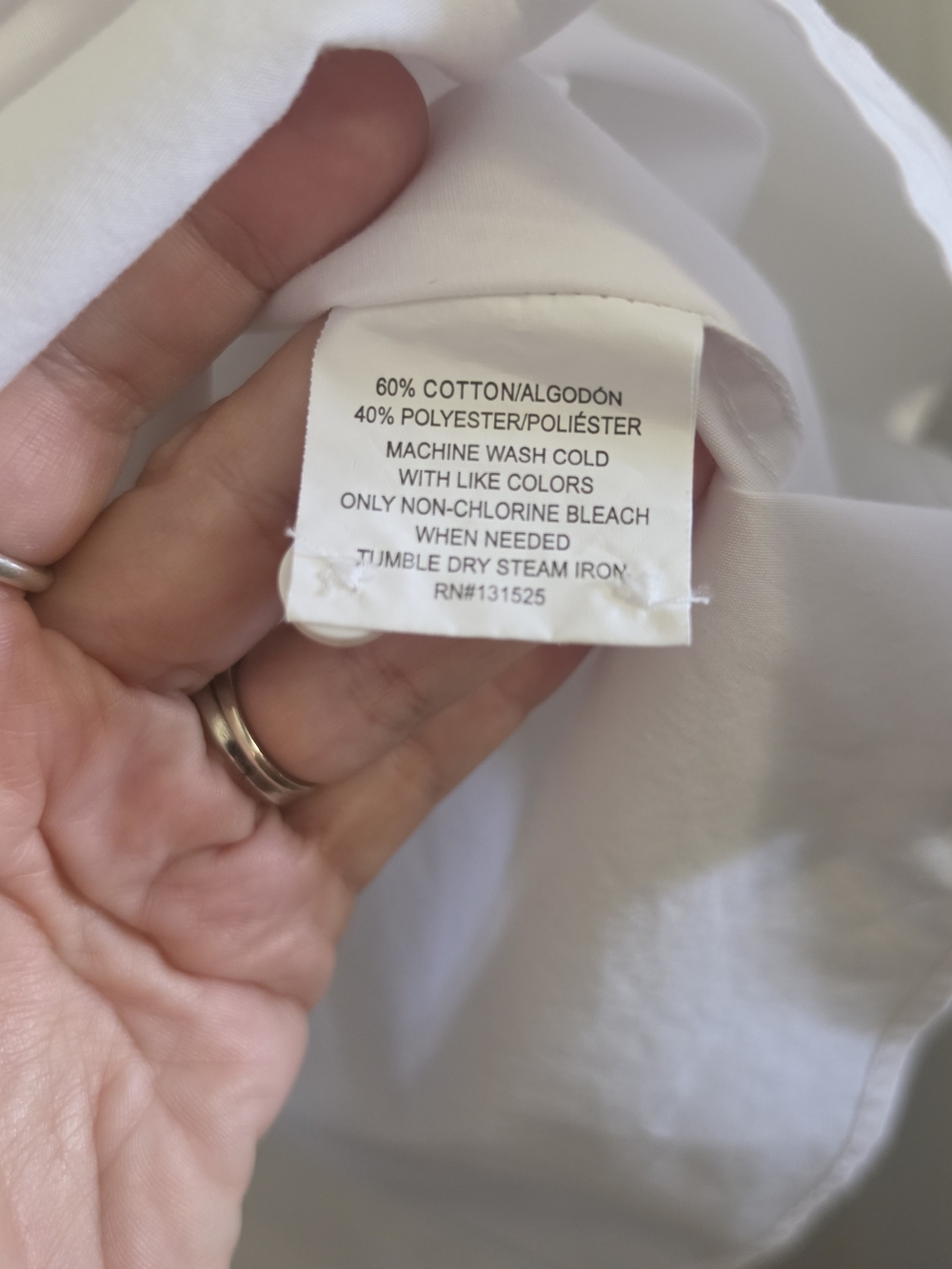 Beverly Hills Polo Club White Button Down Contrast Cuff Shirt – Size Small - Picture 7 of 10
